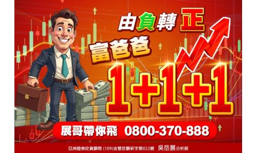吳岳展分析師【由負轉正 富爸爸】專案