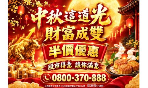 蔡萬得分析師【中秋這道光 財富成雙】專案