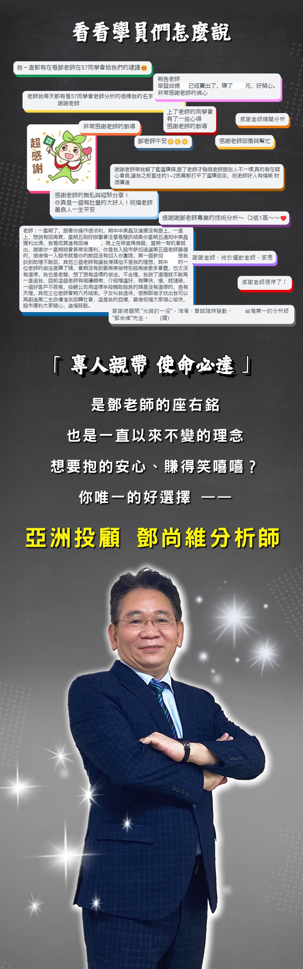 亞洲投顧專業分析師名師陣容